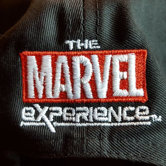 MARVEL SHIELD LOGO BLACK CAP - Adjustable Size Hat - Picture 3 of 9